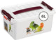 Sunware q-line boîte de rangement pour animaux de compagnie 6l - 30x20x14 cm - blanc rouge