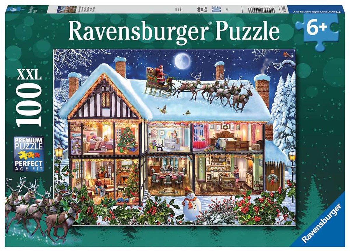 Ravensburger puzzle Noël à la maison - puzzle - 100 pièces xxl