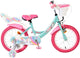 Vélo enfant Volare licorne - filles - 16 pouces - vert