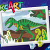 Ravensburger Creart peinture sur la chanson errante dinosaurus