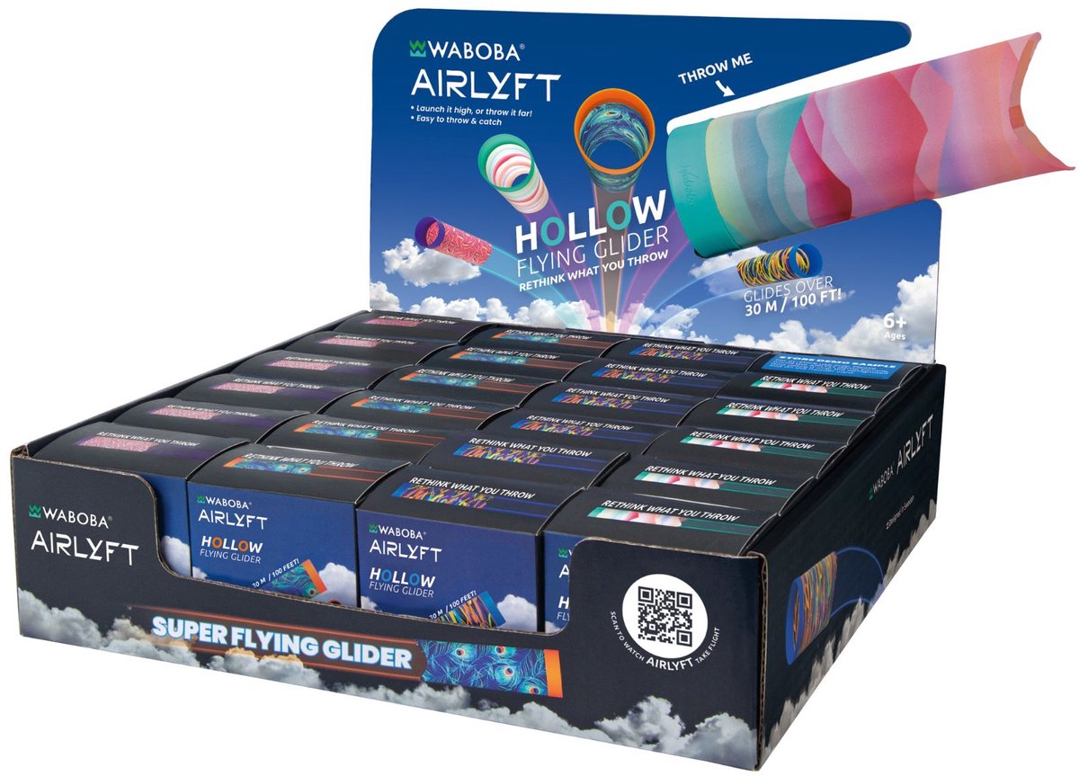 Planeur jouet d'extérieur Waboba airlyft - 8,2 pouces - 210 mm - jouet à lancer.
