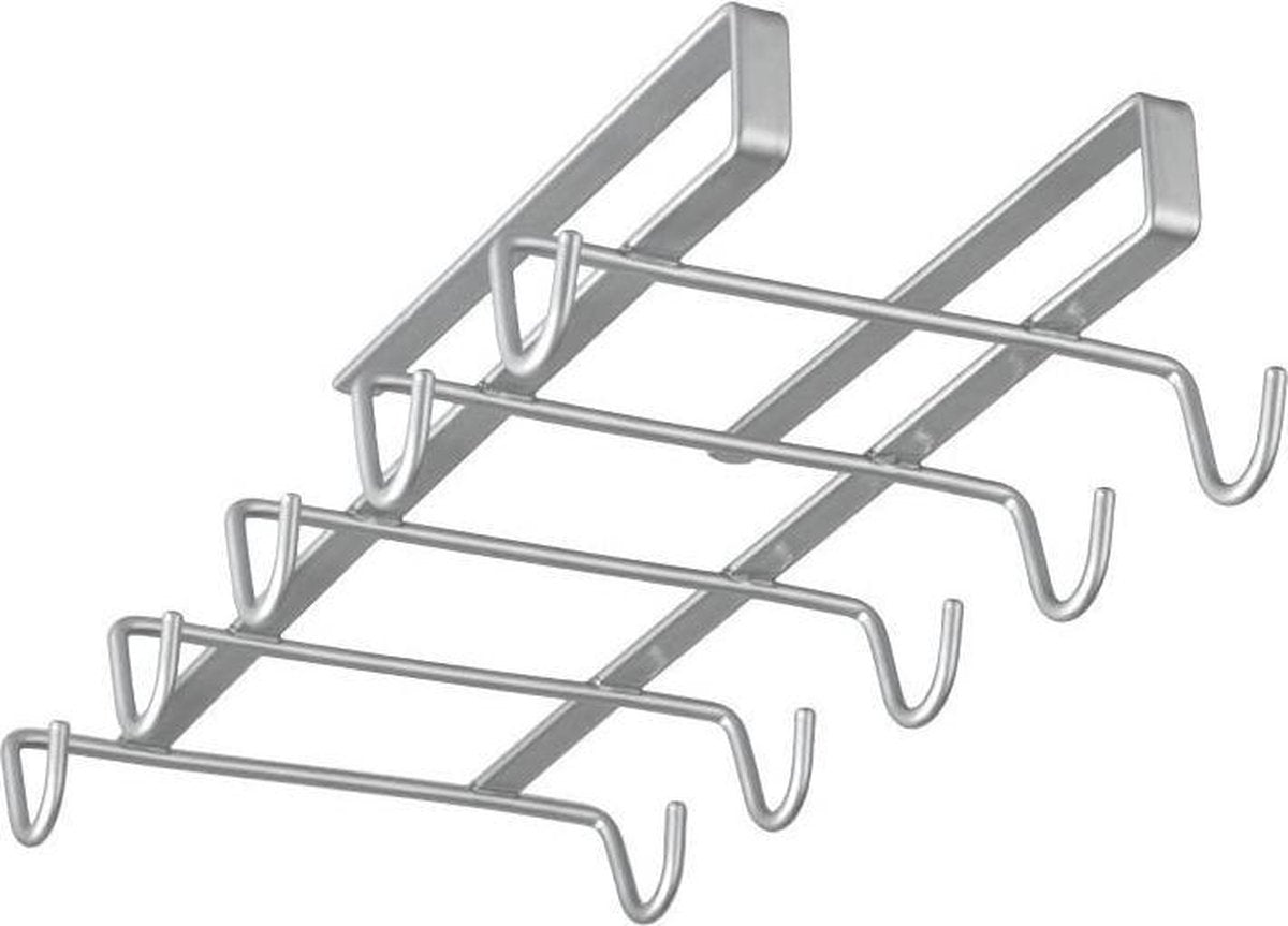 Metaltex - porte-gobelet - porte-gobelet - suspendu sans perçage - argent