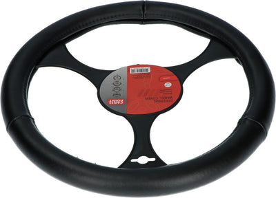 Carpoint housse de volant cuir noir - 37-39 cm - intérieur antidérapant - plus de confort de préhension - ajustement universel