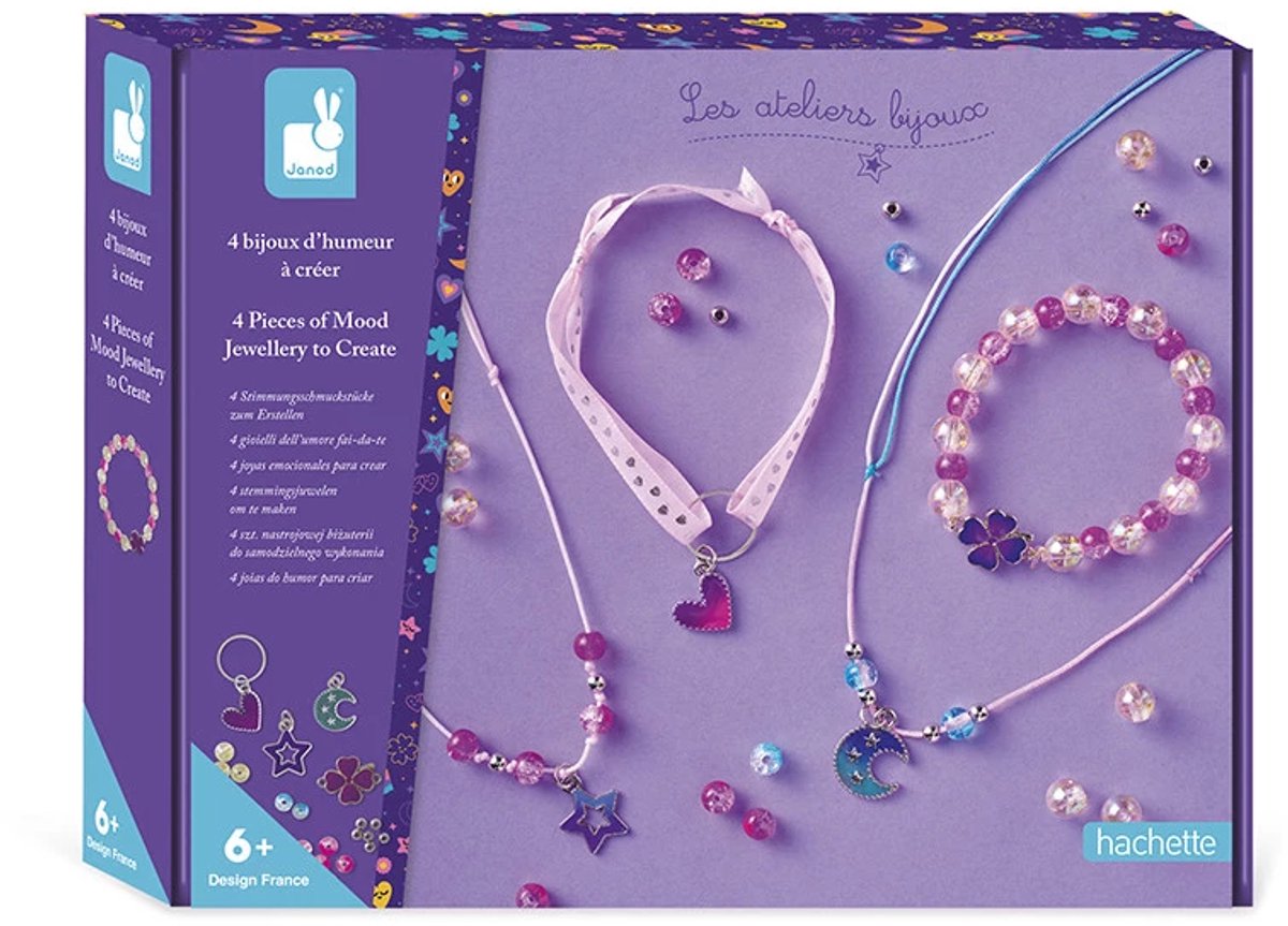 Janod - les ateliers bijoux - kit complet de création de bijoux