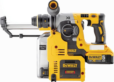 Dewalt dch275p2-qw - marteau perforateur sds-plus - 18v xr - système d'extraction de poussière - sans balais