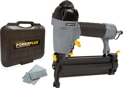 Agrafeuse pneumatique Powerplus powair0312 - max. pression : 8,3 bars - incl. 1000 niten et 1000 spijkers