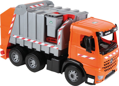 Camion poubelle Lena giga trucks - jouet orange à partir de 3 ans - 71 cm