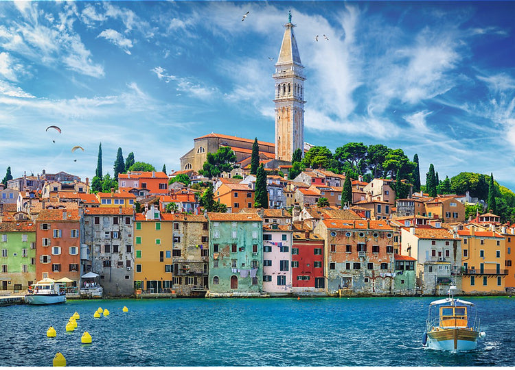 Trefl puzzle Rovinj Croatie 2000 pièces adultes enfants.