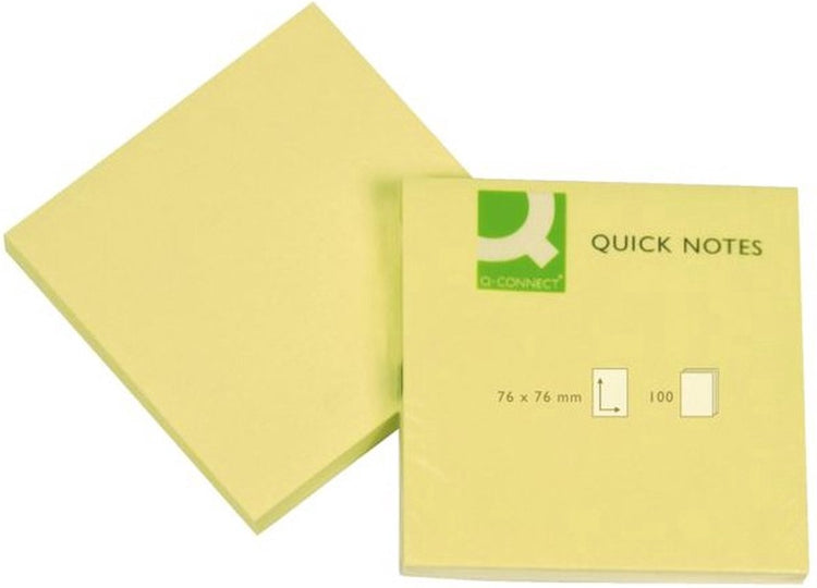 Notes rapides Q-connect 76x76mm, paquet de 12