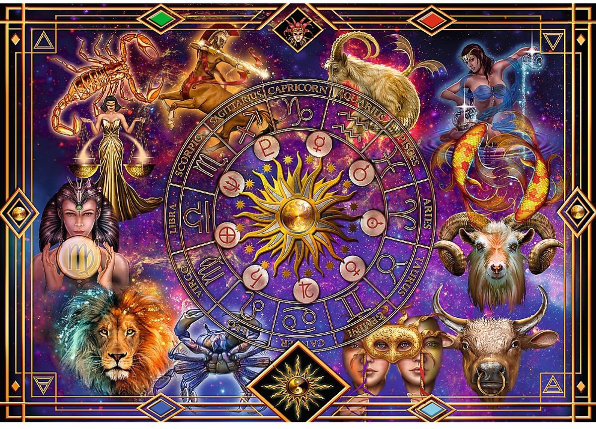 Puzzle Trefl - signes du zodiaque en spirale - 1040 pièces d'astrologie.
