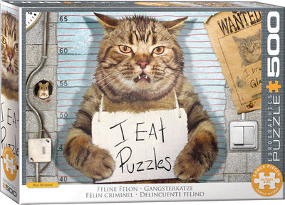 Eurographics - criminel félin [felon félon] - paul normand - 500 pièces xl 68×48cm (l×h) - puzzle