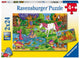 Ravensburger puzzle forêt magique - deux puzzles - 24 pièces - puzzle pour enfants