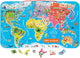 Janod - tableau magnétique - le monde (fr) - comprenant 92 aimants