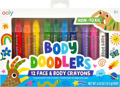 Ooly - griffonnages corporels - crayons pour le corps pour le visage - facilement lavables