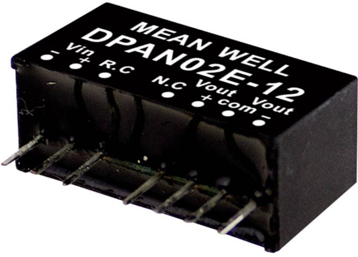 Mean well dpan02a-12 module convertisseur dc dc 83 ma 2 w nombre de sorties : 2 x contenu 1 pièce(s)