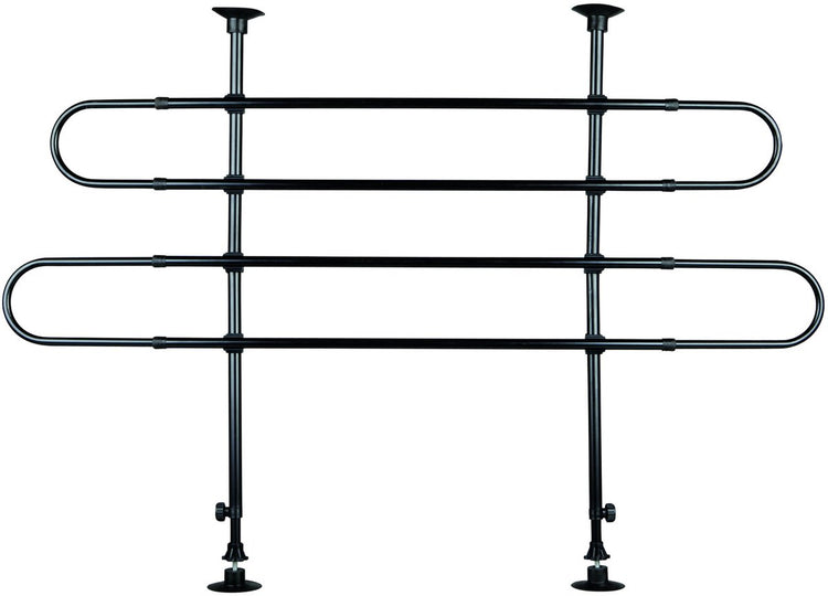 Trixie support de voiture 2 barres sous angle - banc - 140 cm x 110 cm x 86 cm - noir