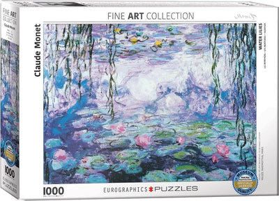 Eurographics - nénuphars, reflet du saule [nymphéas, reflets de saule] - claude monet - 1000 pièces 68×48cm (l×h) - puzzle d'art