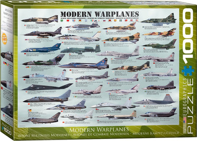 Eurographics - autres avions de guerre [avions de guerre modernes] - 1000 pièces 68×48cm (l×h) - puzzle
