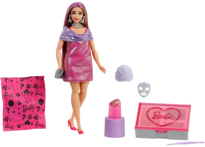 Barbie Reveal Party Unbox Glam Pink Curvy Doll