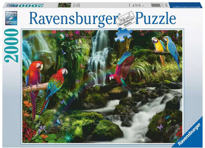 Bonte perroquets dans le puzzle de la jungle, 2000e.