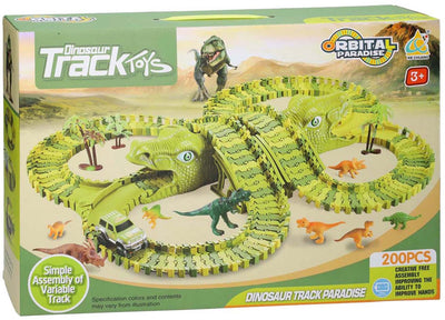 Ensemble de jeu complet Lobbes Dinotrack, 200 pièces.