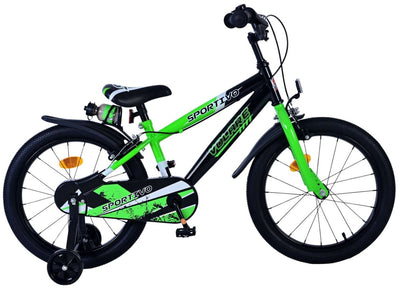 Volare Sportivo Child's Bike Boys 18 pouces Green Black Two Hand freins