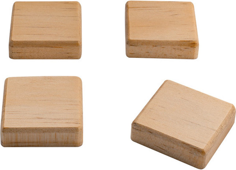 Aimants Sigel - carré - bois - 4 pièces - si-ba211