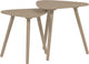 Tables d'appoint Woood nila - bois - sable - lot de 2
