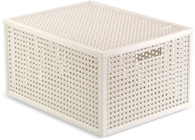 Panier de rangement Curver Kaya - 20l - 37,6x30x20,7 cm - blanc