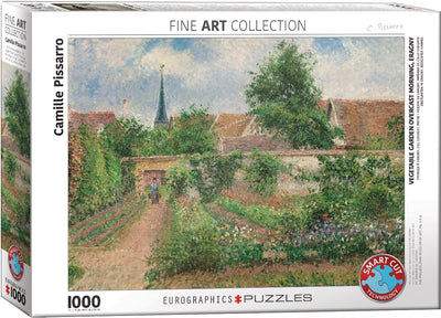 Eurographics - le potager à éragny, matin nuageux [le potager à eragny, temps couvert, matin] - camille pissarro - 1000 pièces 68×48cm (l×h) - puzzle d'art