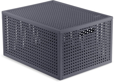 Panier de rangement Curver Kaya - 20l - 37,6x30x20,7 cm - anthracite