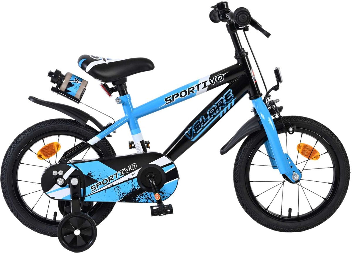Volare Sportivo Children's Bike Boys 14 pouces bleu noir