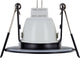 Mini spot encastrable intégral noir ip65 | taille de coupe 4,5 cm | pour mr11 gu4 ou par11 gu10 ø3,5cm
