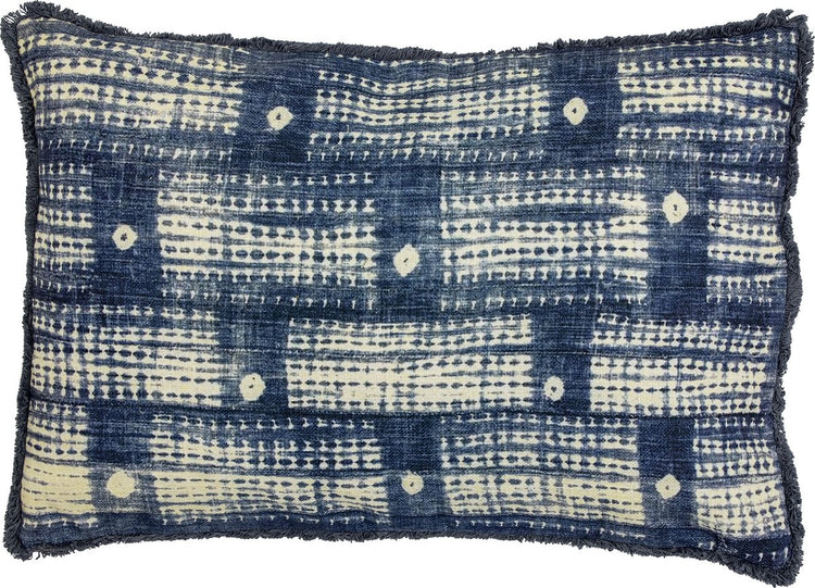 Coussin fillippa collection créative, bleu, coton