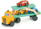 Véhicules Mentari - transporteur de voitures avec 3 voitures - 25x7x13cm - bois - 3 ans