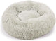 Beeztees yali - lit pour chien - peluche - moelleux - gris clair - diam. 50 cm