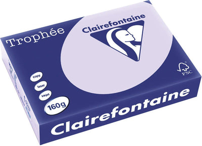Clairefontaine trophée pastel a4 lilas 160 g 250 feuilles