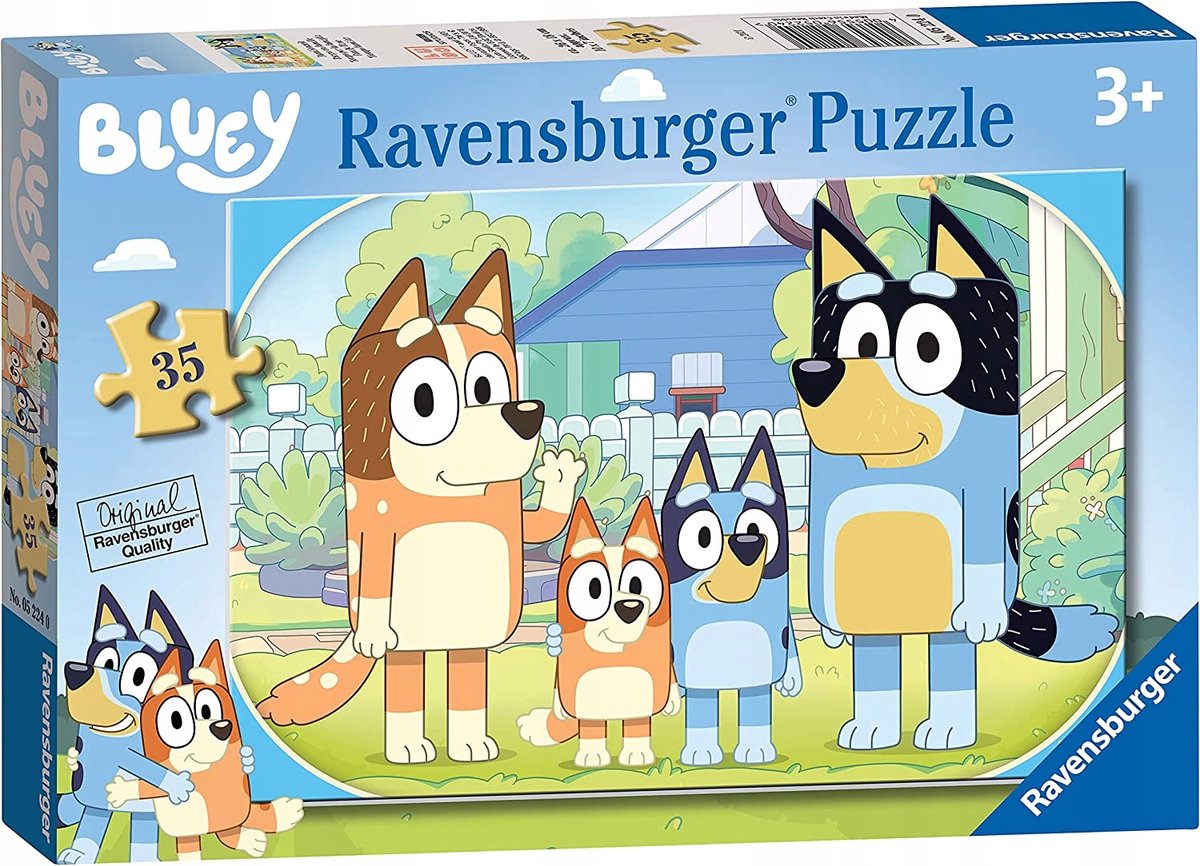 Ravensburger puzzle bluey 35 pièces - amusant pour les enfants à partir de 3 ans