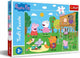 Trefl - puzzles - 24 maxi - s'amuser dans l'herbe peppa pig