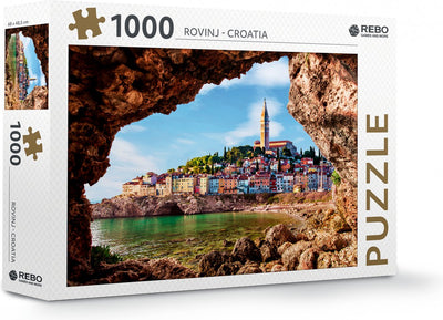 Rebo productions puzzle rovinj - croatie carton 1000 pièces