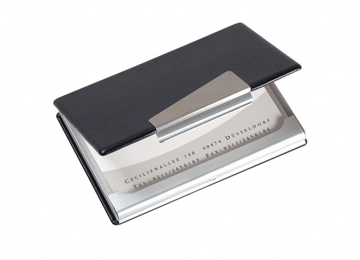 Porte-cartes de visite Sigel - aluminium - pour 20 cartes - si-vz131