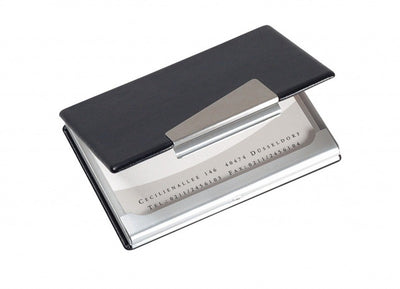 Porte-cartes de visite Sigel - aluminium - pour 20 cartes - si-vz131