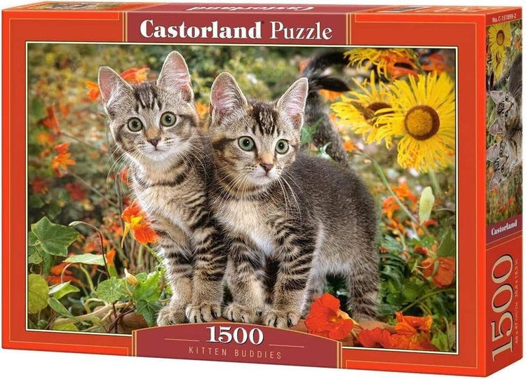 Castorland chatons copains – puzzle – 1 500 pièces – finition satinée – ajustement parfait – qualité européenne
