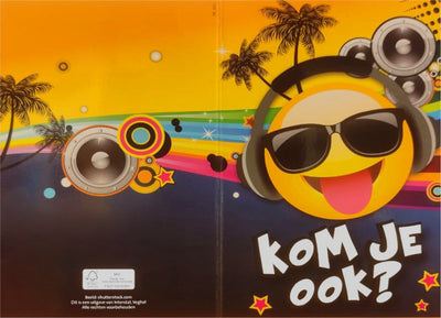 Invitations à photos emoji troal dj, 6 pcs.