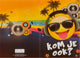 Invitations à photos emoji troal dj, 6 pcs.
