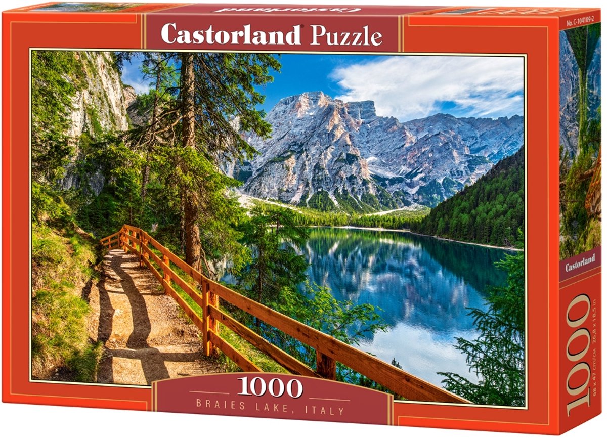 Selecta Castorland Playdle Puzzle Braies Lake Italie, 1000st.