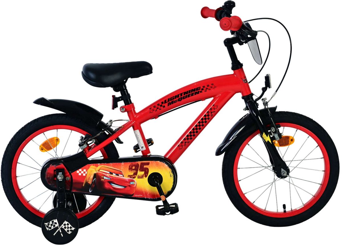 Disney Disney Children's Bike Boys 16 pouces Red 2 Freins à main