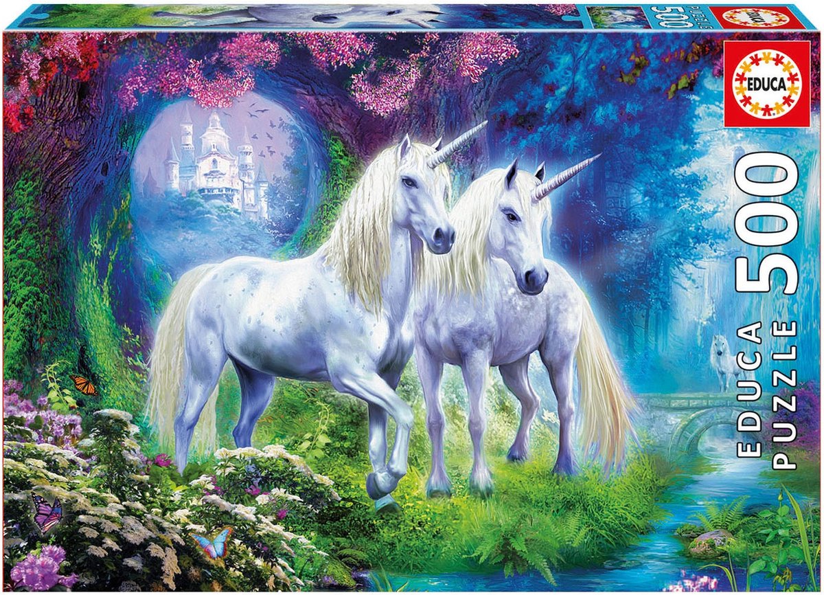 Educa - puzzle - 500 pièces - licornes