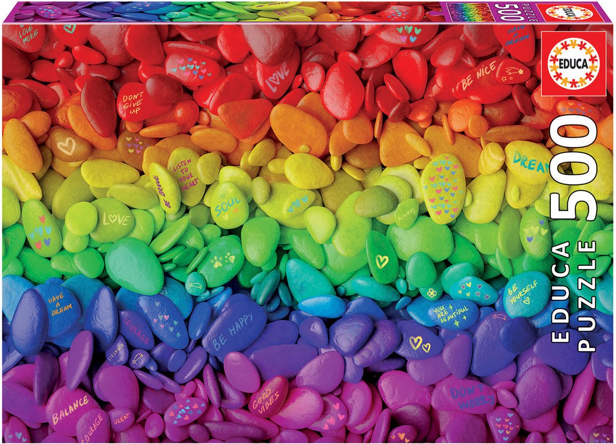 Pierres colorées Educa (500)