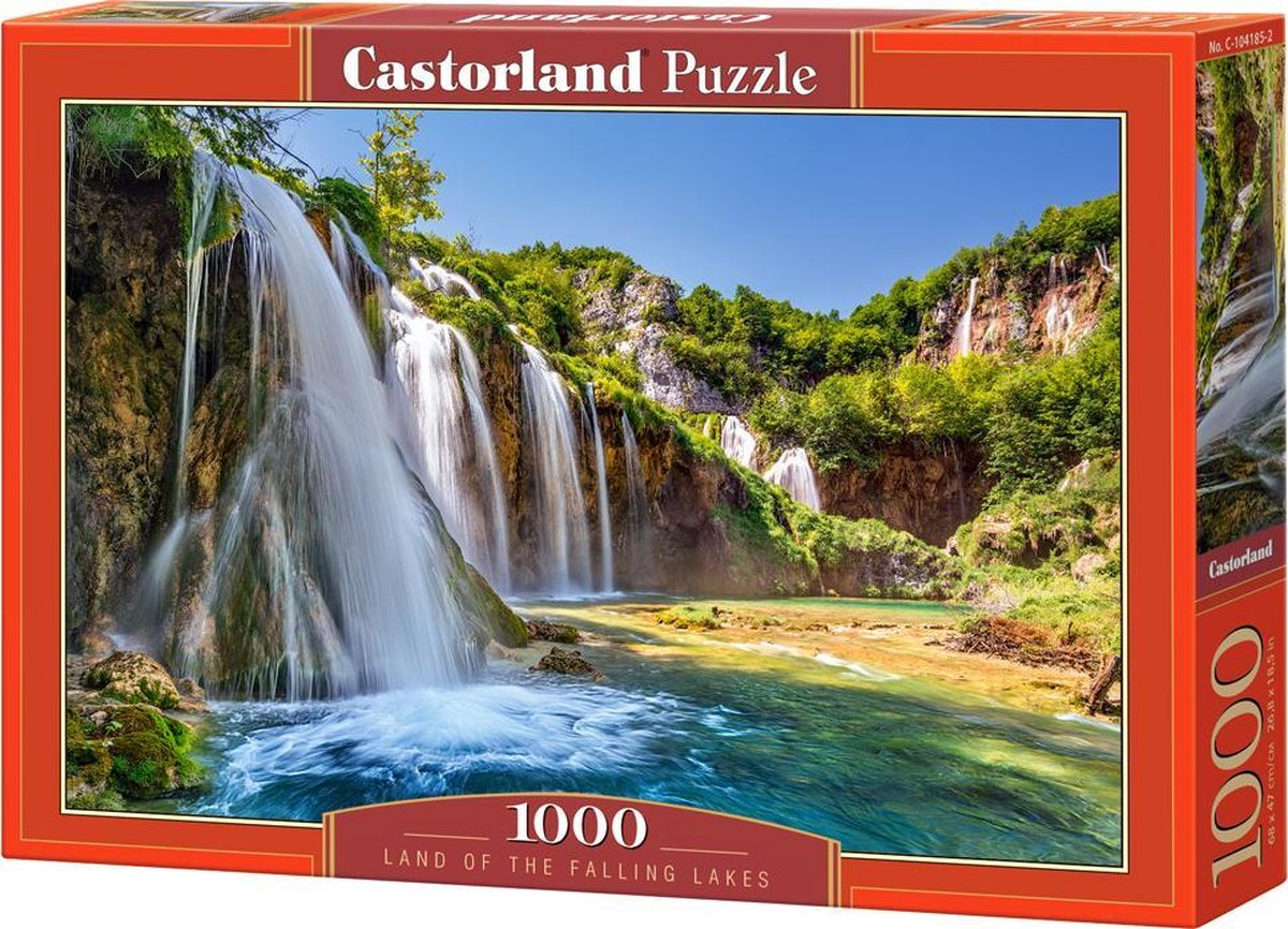 Castorland pays des lacs qui tombent – puzzle – 1 000 pièces – finition satinée – ajustement parfait – qualité européenne